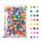 1200 Pieces Pony Beads Plastic Beads for Bracelet Making, Multi-Colored Beads for Hair Braiding, DIY Crafts, Kandi Jewelry, Key Chains and Ornaments Decorations 24 Assorted Colors